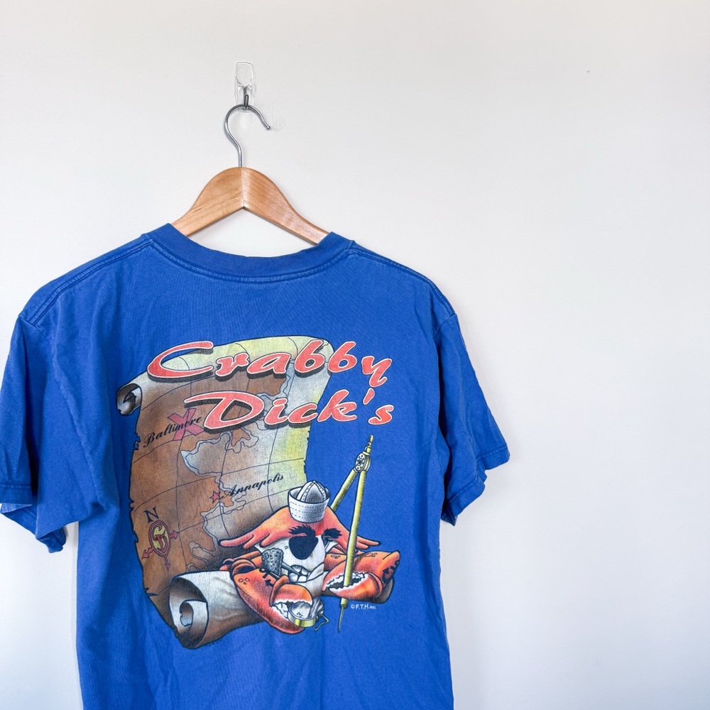 3/$20⚡️ Gildan Cotton Crabby D*cks Restaurant Short Sleeve Graphic Tee Shirt